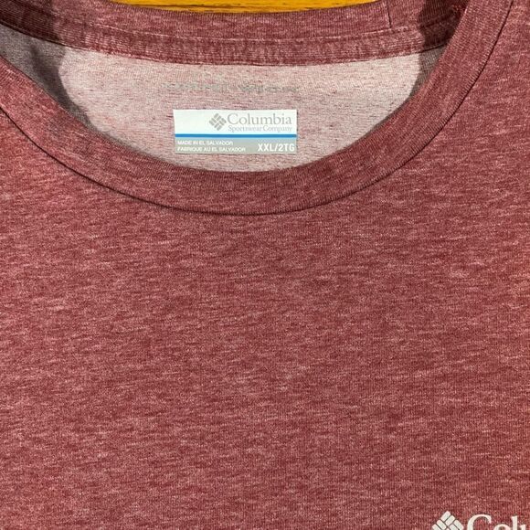 Columbia Long Sleeve Omni-Wick Mens Crew Top Burgandy 2X NWT - Picture 5 of 11
